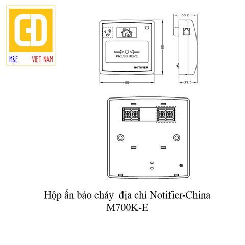 Nút ấn báo cháy địa chỉ N6000