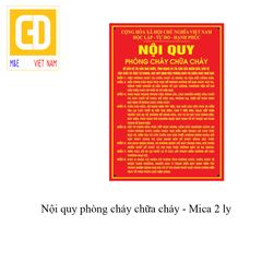 Bảng nội quy phòng cháy chữa cháy