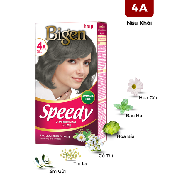  Nhuộm Phủ Bạc Thời Trang Bigen Số 4A - Nâu Khói 
