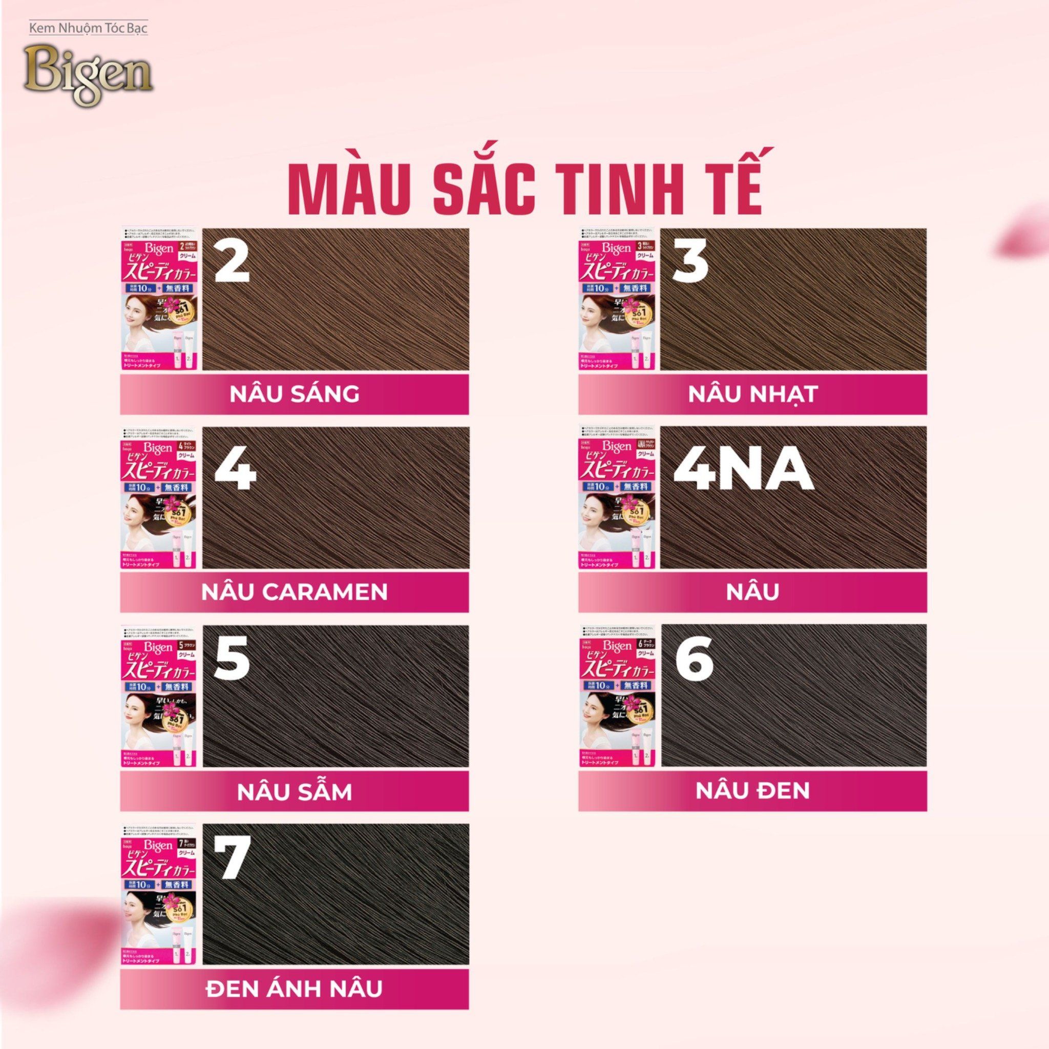  Nhuộm Phủ Bạc Nội Địa Nhật Bigen Nhật 