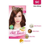  Nhuộm Phủ Bạc Thời Trang Bigen Silk Touch 5C - Nâu Đồng 