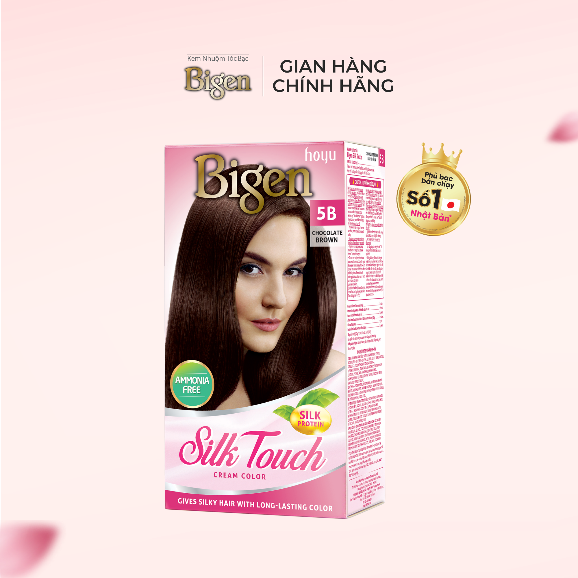  Nhuộm Phủ Bạc Thời Trang Bigen Silk Touch 