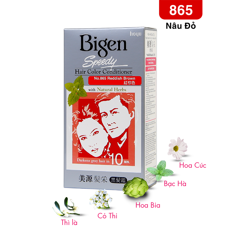  Bigen Xám - 865 Nâu Đỏ 
