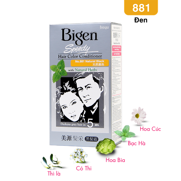  Bigen Xám 881 - Đen 