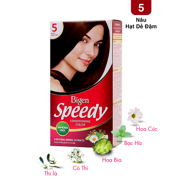  Bigen Speedy Số 5 - Nâu Hạt Dẻ Đậm 