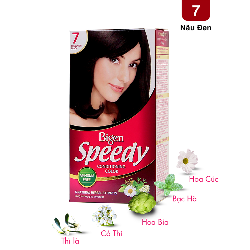  Bigen Speedy Số 7 - Nâu Đen 