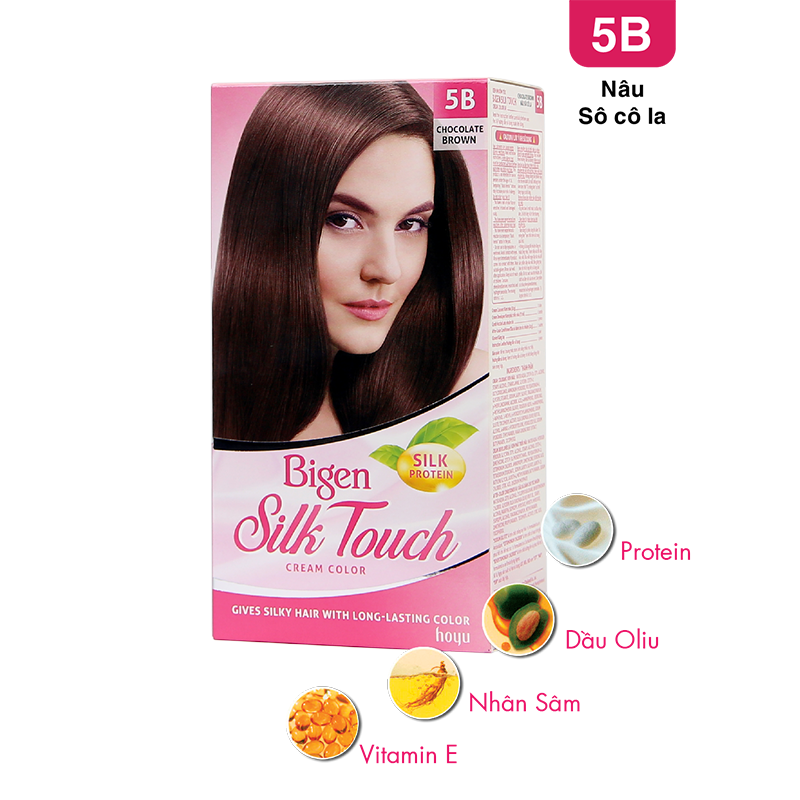  Bigen Silk Touch 5B - Nâu Sôcôla 