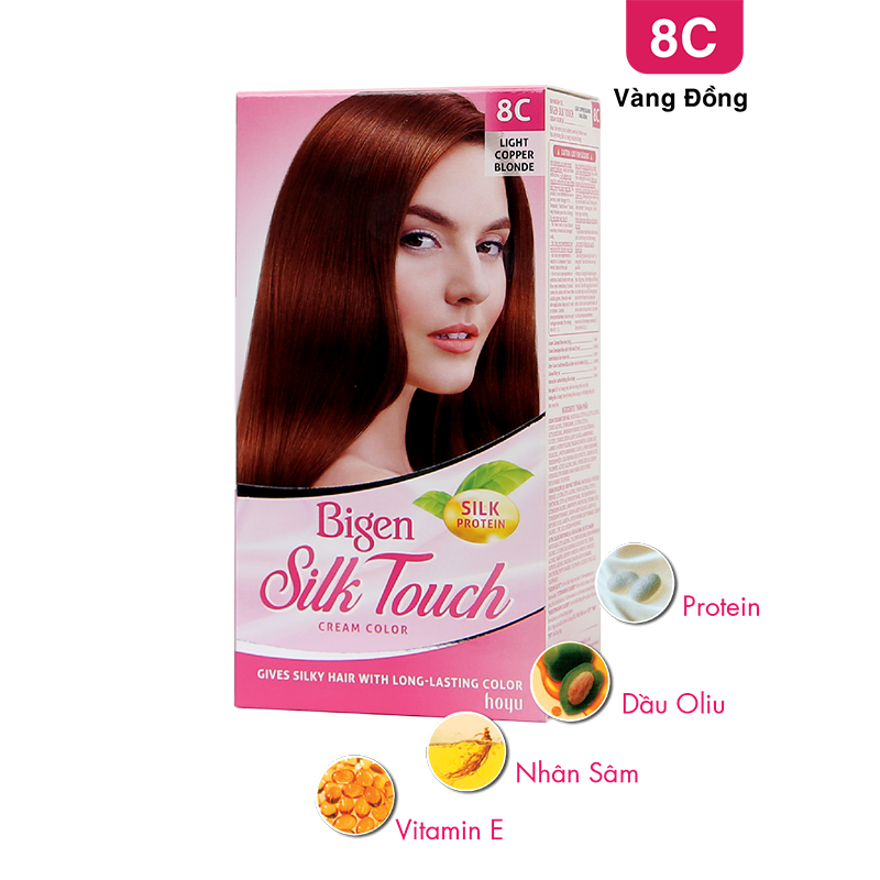  Bigen Silk Touch 8C - Vàng Đồng 