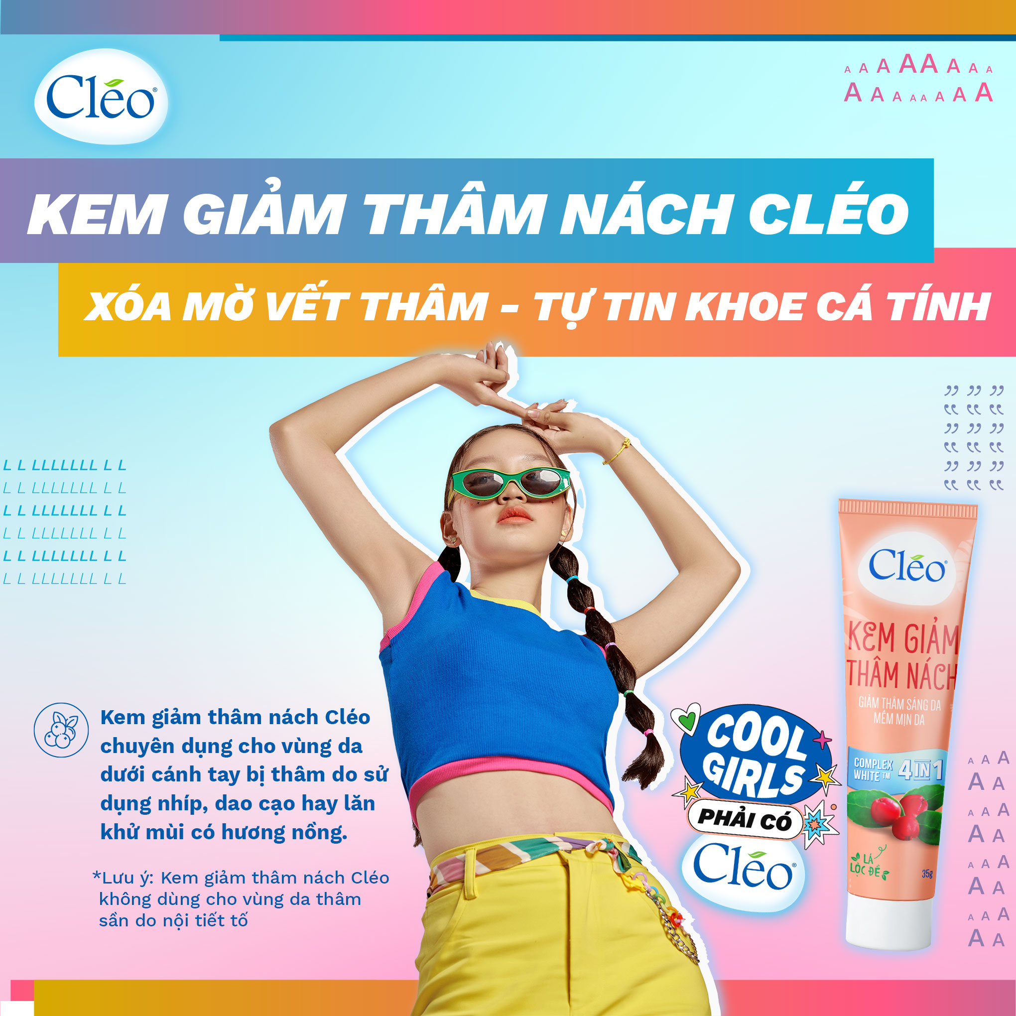 kem giảm thâm nách CLEO