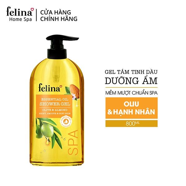 Gel Tắm Tinh Dầu Dưỡng Ẩm Oliu & Hạnh Nhân