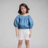  Áo bé gái Rebecca - Denim nhạt 