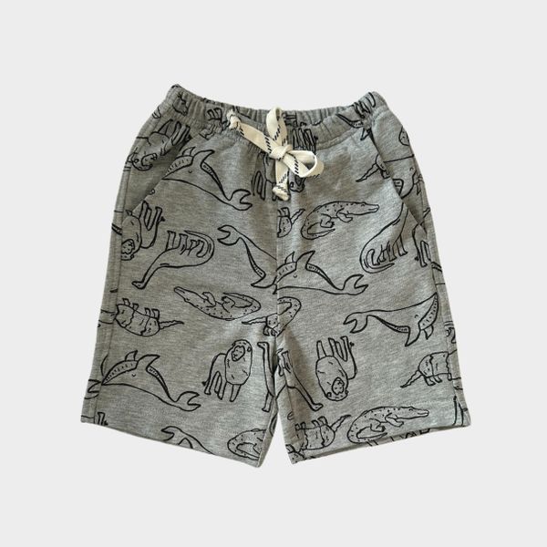  Quần shorts thun bé trai Daniel - Xám xanh 