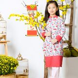  AD BG tay dài Linh Đan - Hồng cherry đỏ 