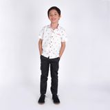  Quần dài bé trai Nicky - Khaki xám đen 