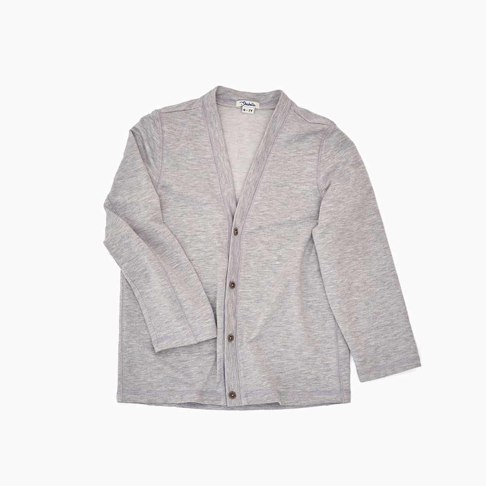  Áo cardigan BT Jersey - Thun dày xám 