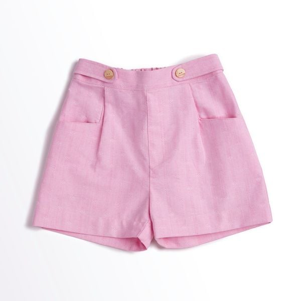  Quần shorts bé gái Clover - Pho hồng chấm trắng 