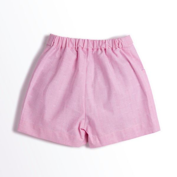  Quần shorts bé gái Clover - Pho hồng chấm trắng 