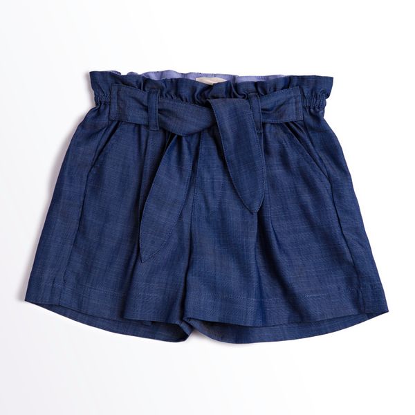  Quần shorts bé gái Juliette - Denim xanh sợi to 