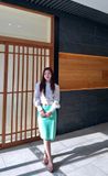  Váy xếp xẻ trước 