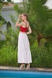  Áo Linen xoắn ngực nhún lưng xếp ply 
