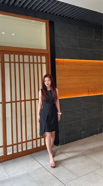 Đầm xẻ tà trước 