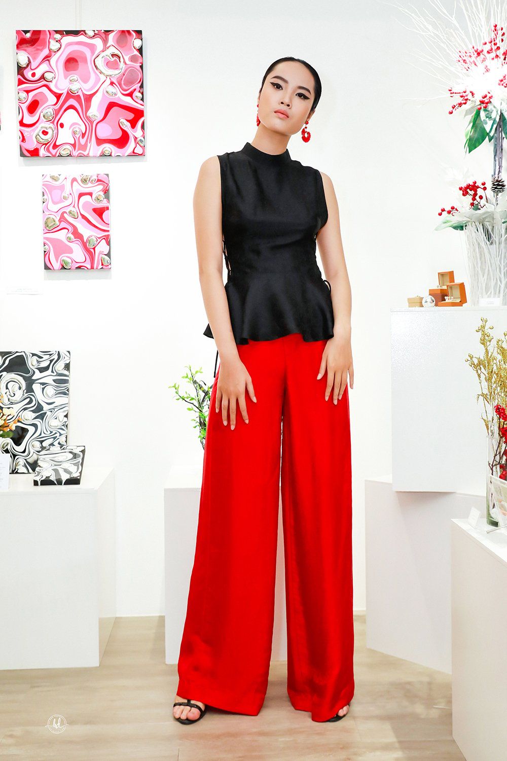  Áo lụa đan hông 