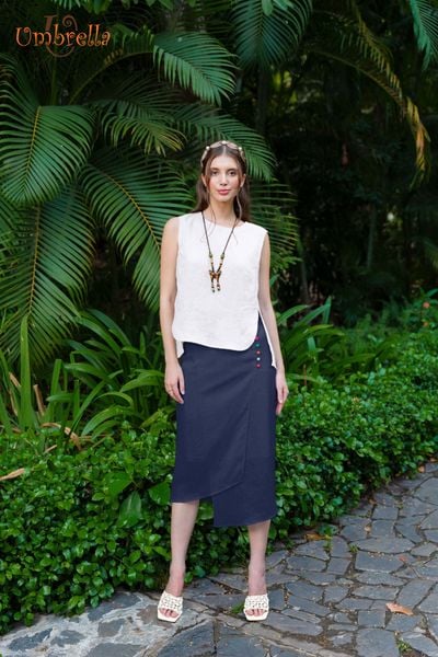  Áo Linen xẻ 2 vạt 