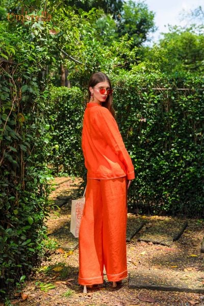 Quần Linen Lưng Thun Nẹp Lai 