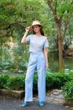  Quần Linen lệch lưng 