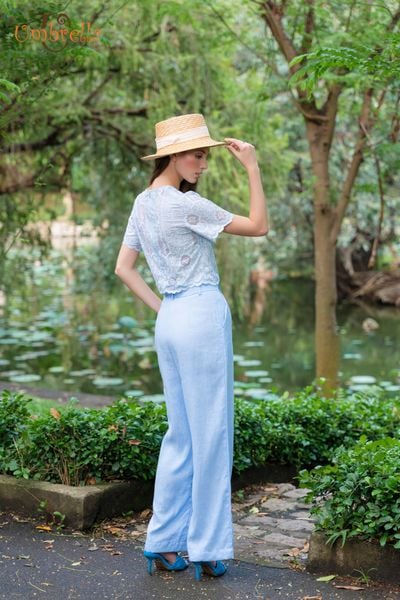  Quần Linen lệch lưng 