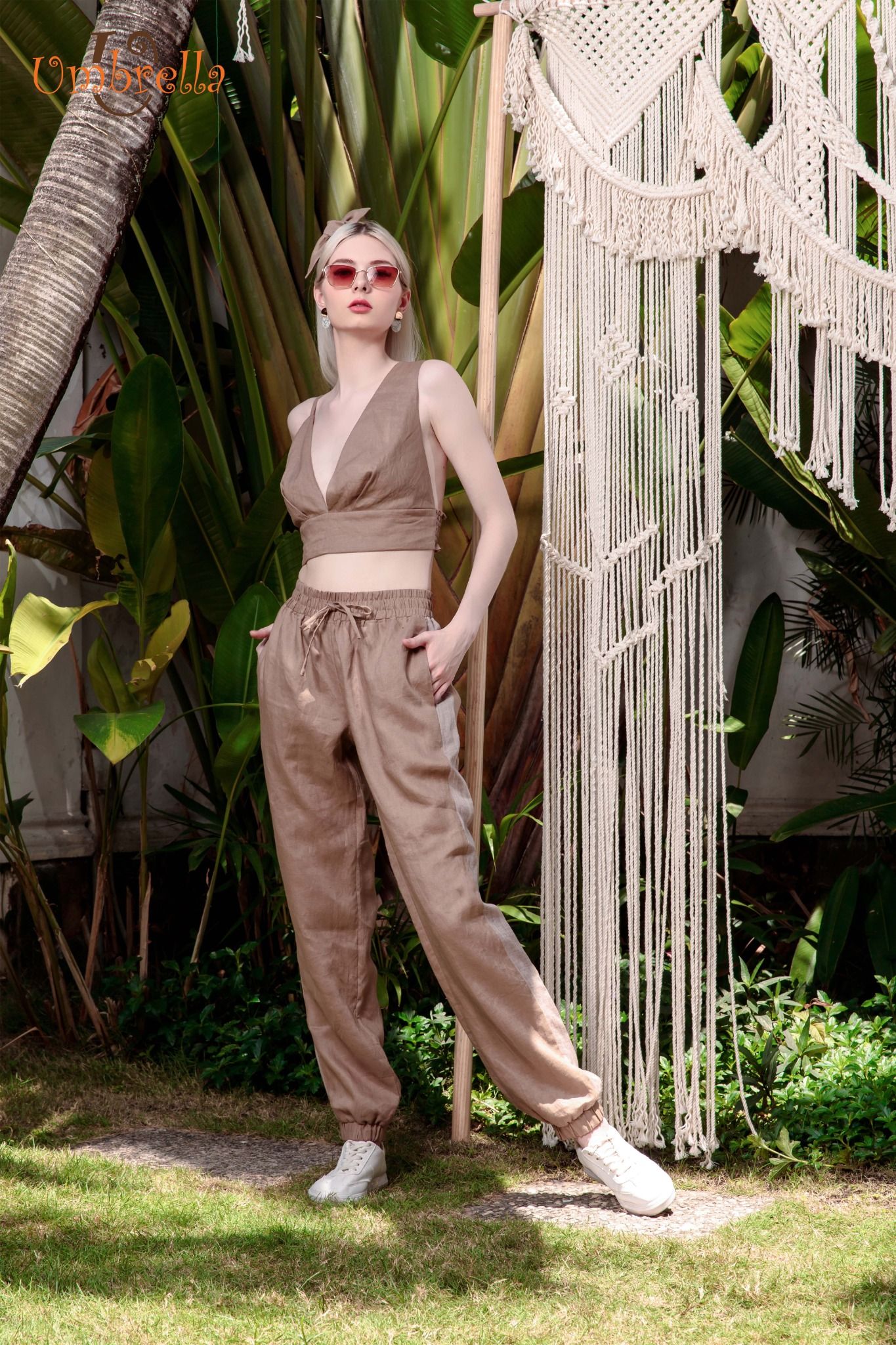  Áo Linen croptop 1 ly ngực 