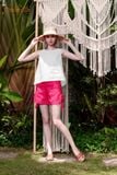  Short Linen đan hông mỏng 