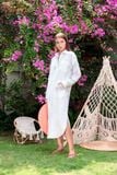  Đầm Linen sơ mi dài vạt bầu 