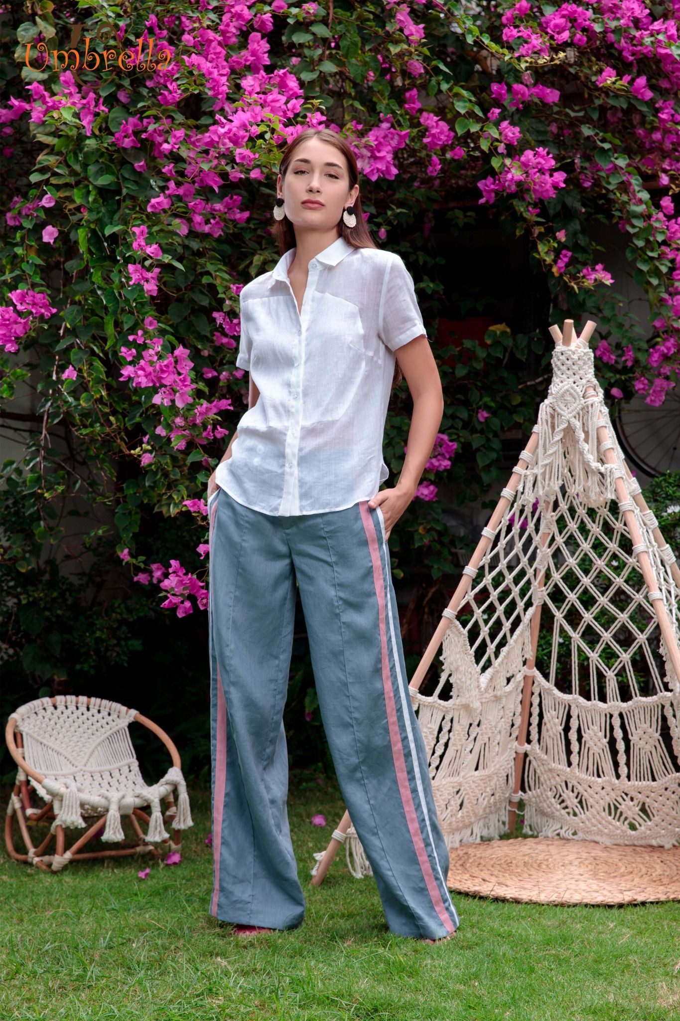  Áo Linen phối mỏng tay ngắn 