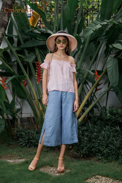  Quần culotte xẻ lai 