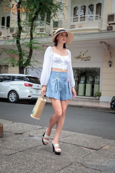  Short Linen Ziczac trước 