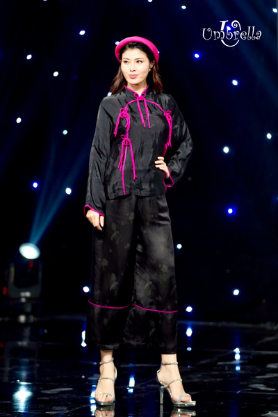  Áo Lụa nơ tay loe 