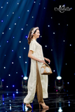  Quần dài Linen lưng rút 