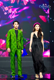  Đầm dài lụa ngực A xoè chân 