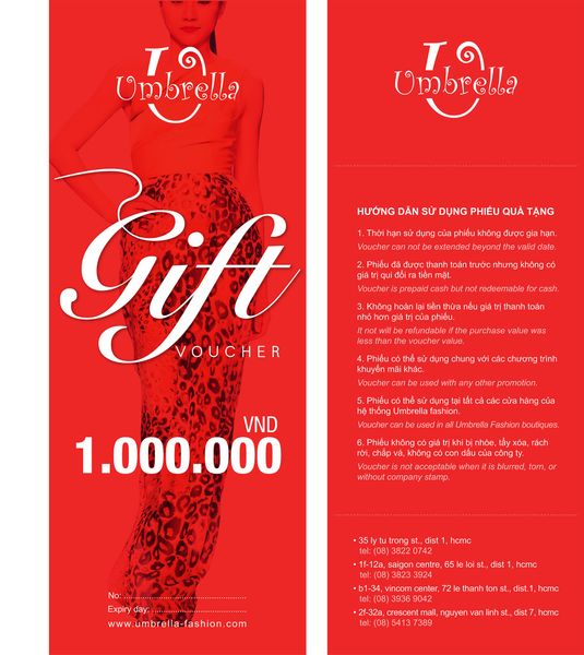  Gift Voucher 1.000.000 