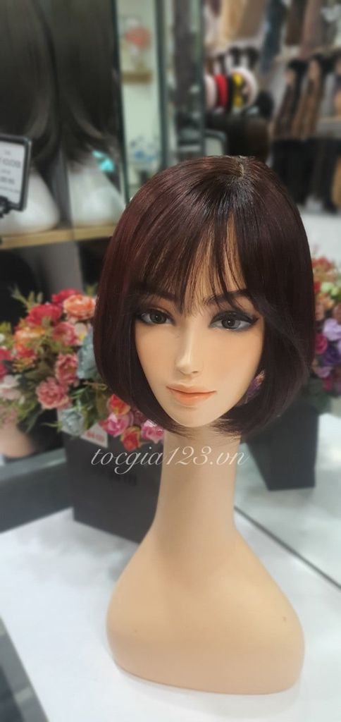 Tóc thật ngắn có da đầu 30 cm 3753
