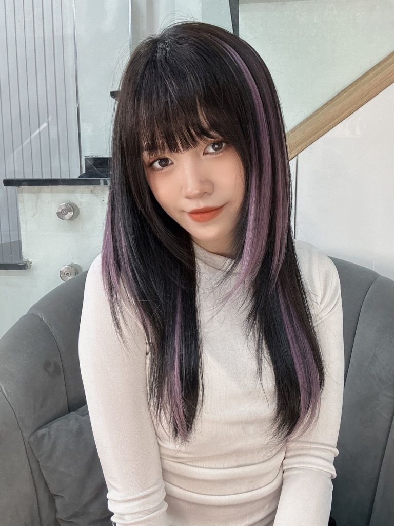 Phím line / highlight tóc thật