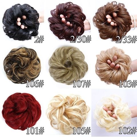 Búi cột xoăn dày