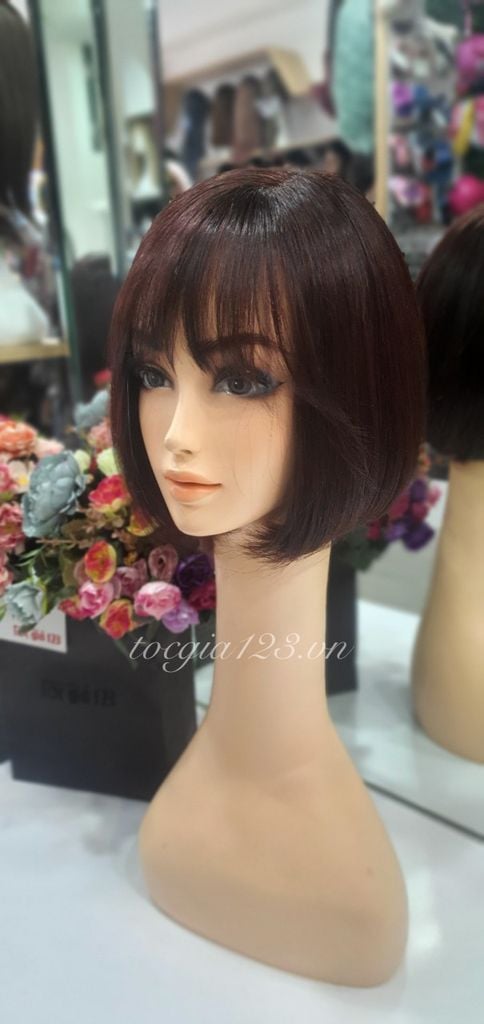 Tóc thật ngắn có da đầu 30 cm 3753