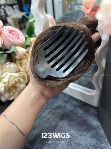 Búi cài, kẹp gắp tóc thật 02