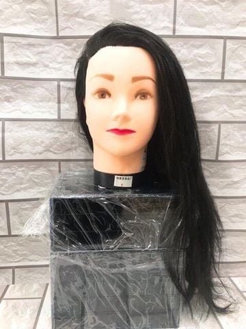 Đầu manocanh tập cắt và tạo kiểu - Đầu canh - Đầu ken tóc nilon cao cấp