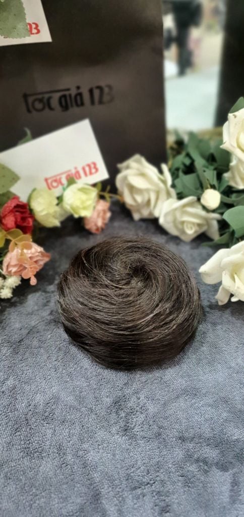 Búi cài, kẹp gắp tóc thật 01
