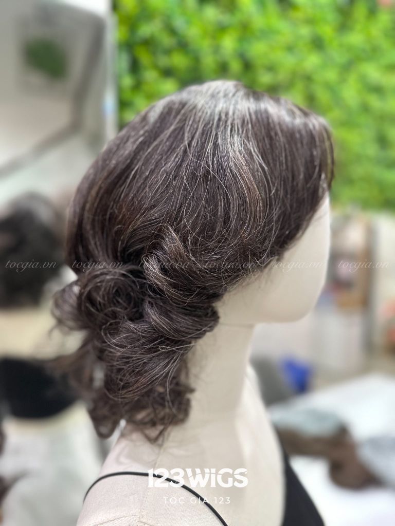 Tóc thật muối tiêu 3973