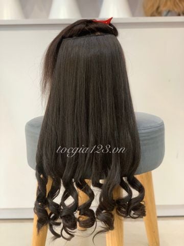 Phím kẹp xoăn tóc thật 377