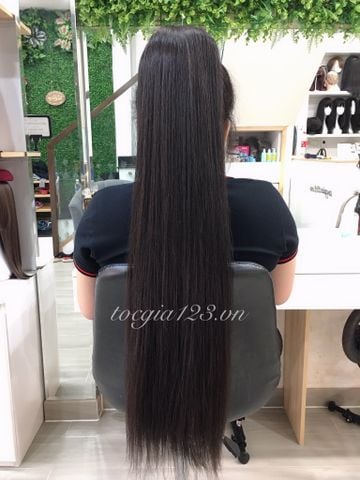 Cột dây quấn tóc thật 80cm